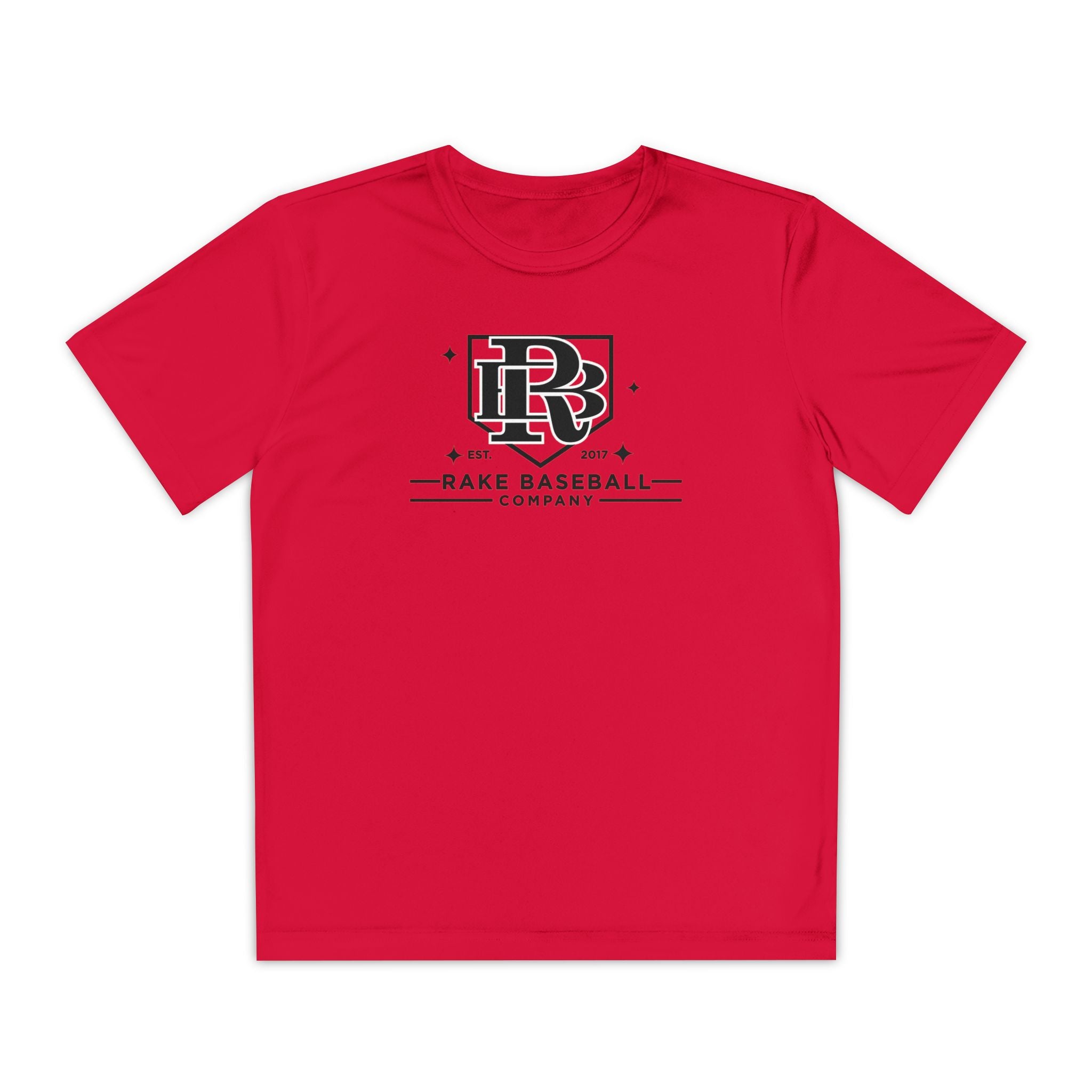 Kids Rake Baseball Homeplate Tee Dry Fit Tee - Rake Baseball Company - RAKE BASEBALL | BASEBALL T-SHIRT | BASEBALL CLOTHING | GOOD VIBES ONLY
