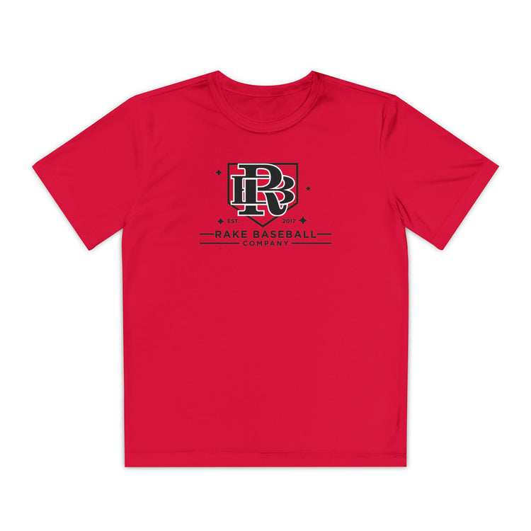 Kids Rake Baseball Homeplate Tee Dry Fit Tee - Rake Baseball Company - RAKE BASEBALL | BASEBALL T-SHIRT | BASEBALL CLOTHING | GOOD VIBES ONLY