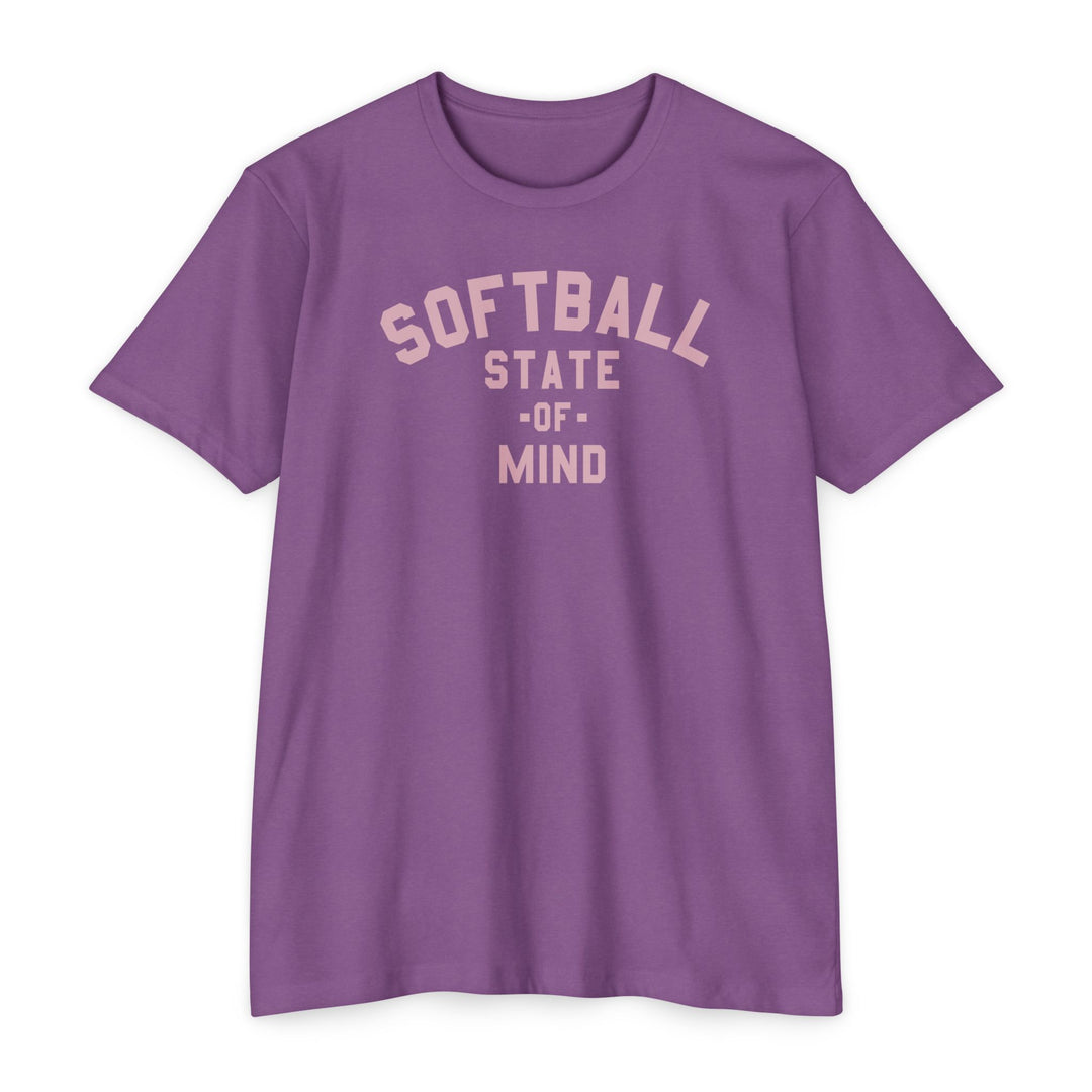 Softball State Of Mind Tee - Rake Baseball Company - RAKE BASEBALL | BASEBALL T-SHIRT | BASEBALL CLOTHING | GOOD VIBES ONLY