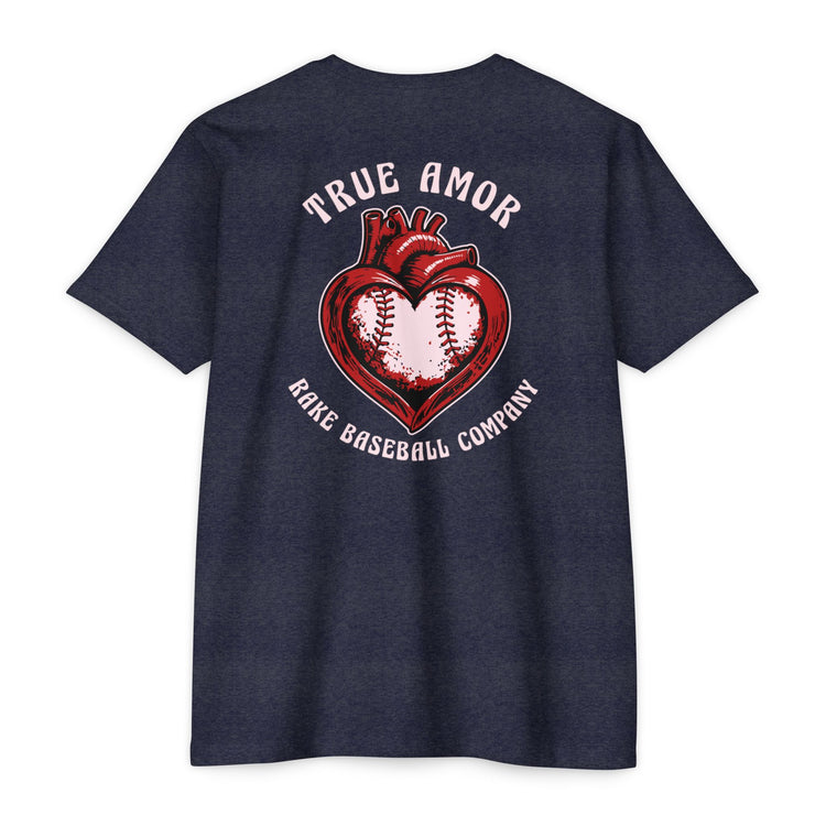 True Amor Baseball Tee - Rake Baseball Company - RAKE BASEBALL | BASEBALL T-SHIRT | BASEBALL CLOTHING | GOOD VIBES ONLY