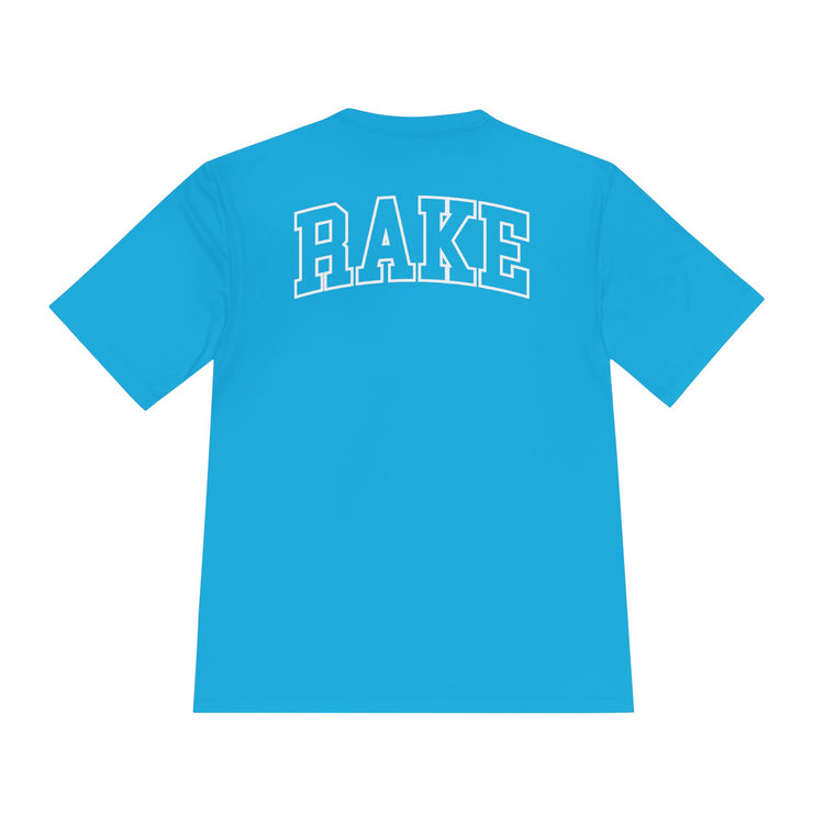 Rockin' Rake Dry Fit Tee - Rake Baseball Company - RAKE BASEBALL | BASEBALL T-SHIRT | BASEBALL CLOTHING | GOOD VIBES ONLY