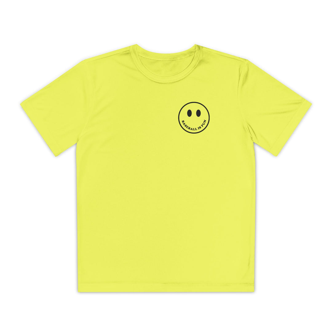 Kids Baseball Is Fun Dry Fit Tee - Rake Baseball Company - RAKE BASEBALL | BASEBALL T-SHIRT | BASEBALL CLOTHING | GOOD VIBES ONLY