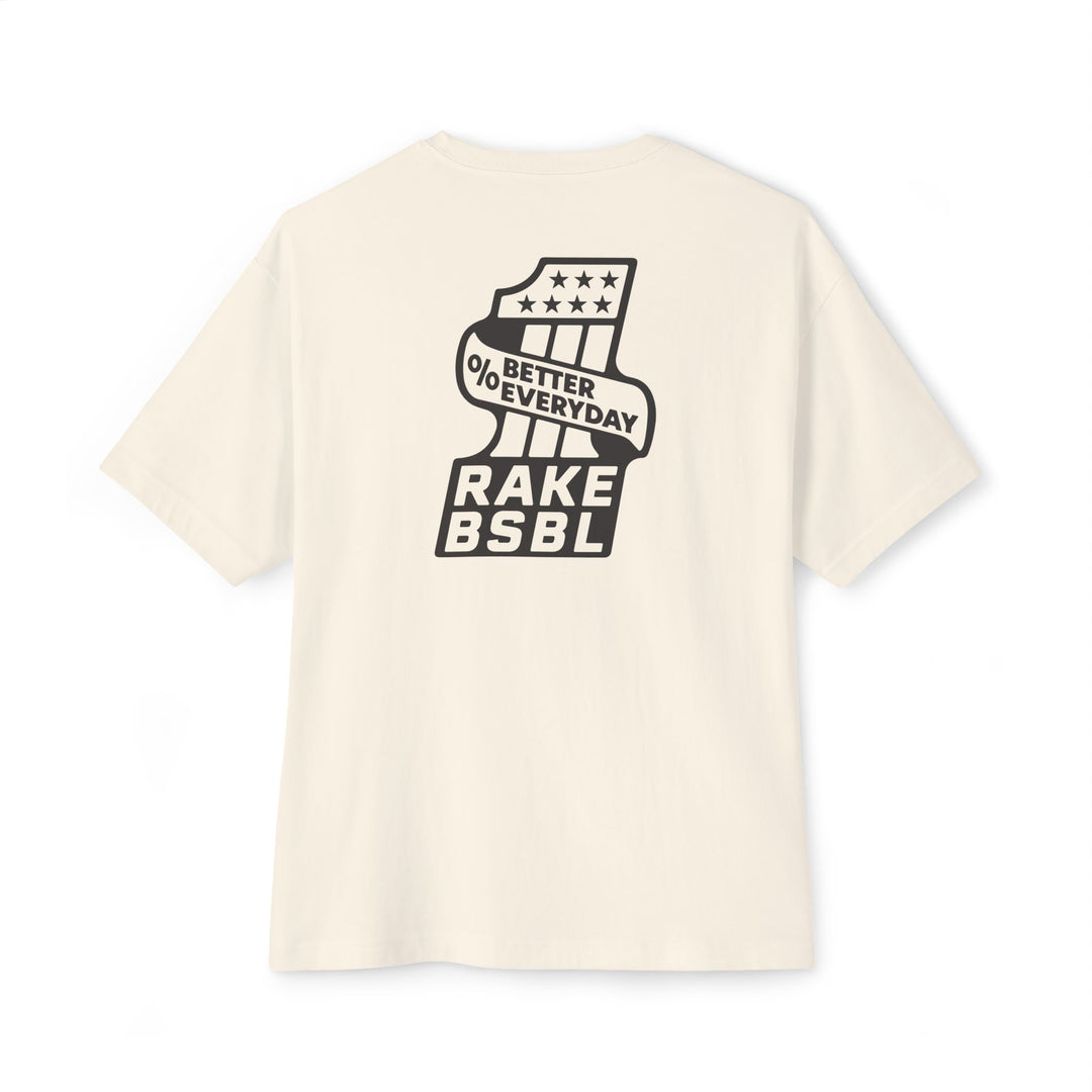 One Percent Better Oversized Tee