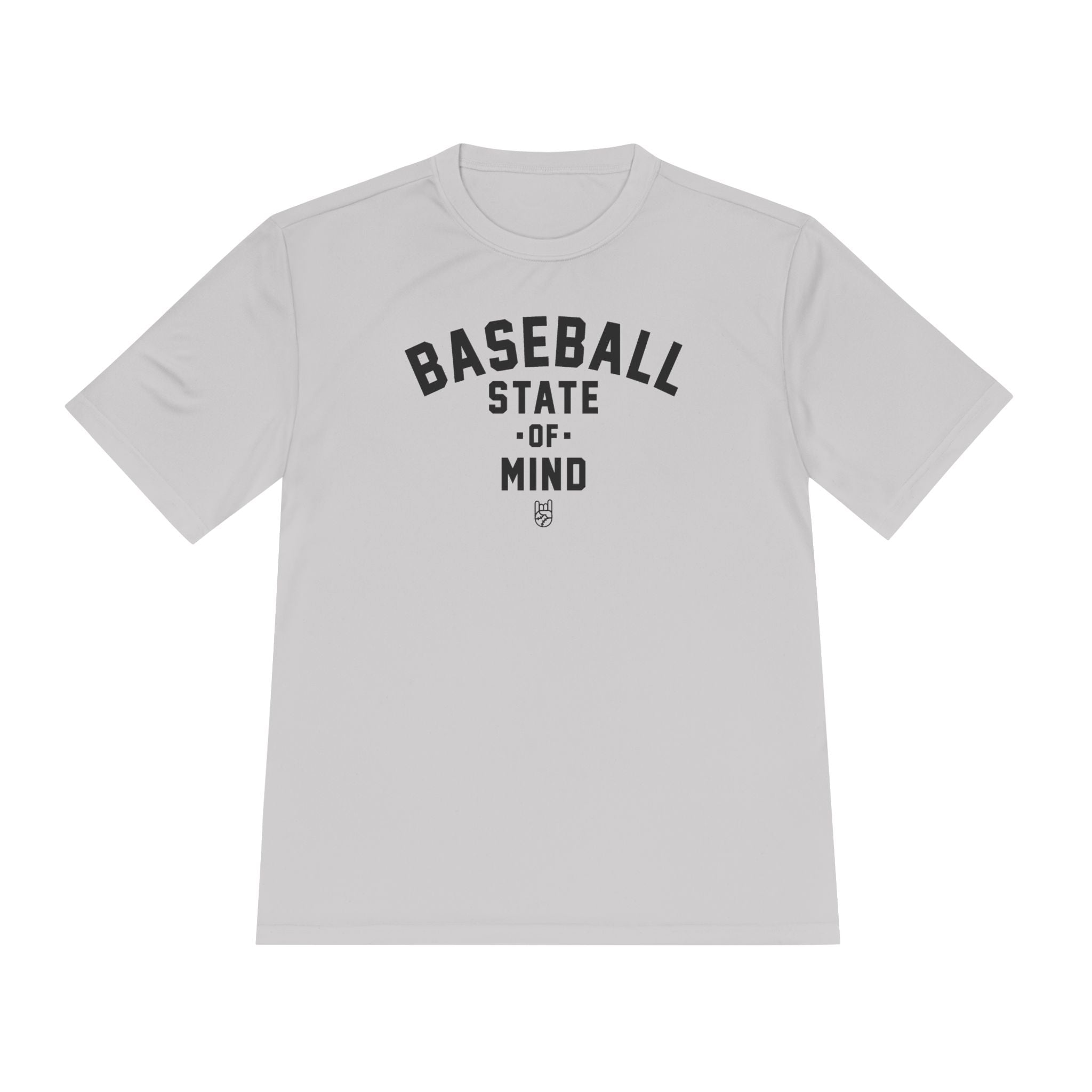 Baseball State Of Mind Dry Fit Tee - Rake Baseball Company - RAKE BASEBALL | BASEBALL T-SHIRT | BASEBALL CLOTHING | GOOD VIBES ONLY