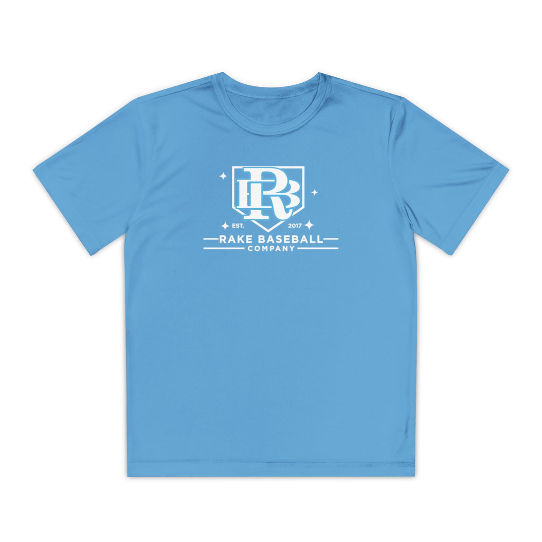 Kids Rake Baseball Homeplate Tee Dry Fit Tee - Rake Baseball Company - RAKE BASEBALL | BASEBALL T-SHIRT | BASEBALL CLOTHING | GOOD VIBES ONLY