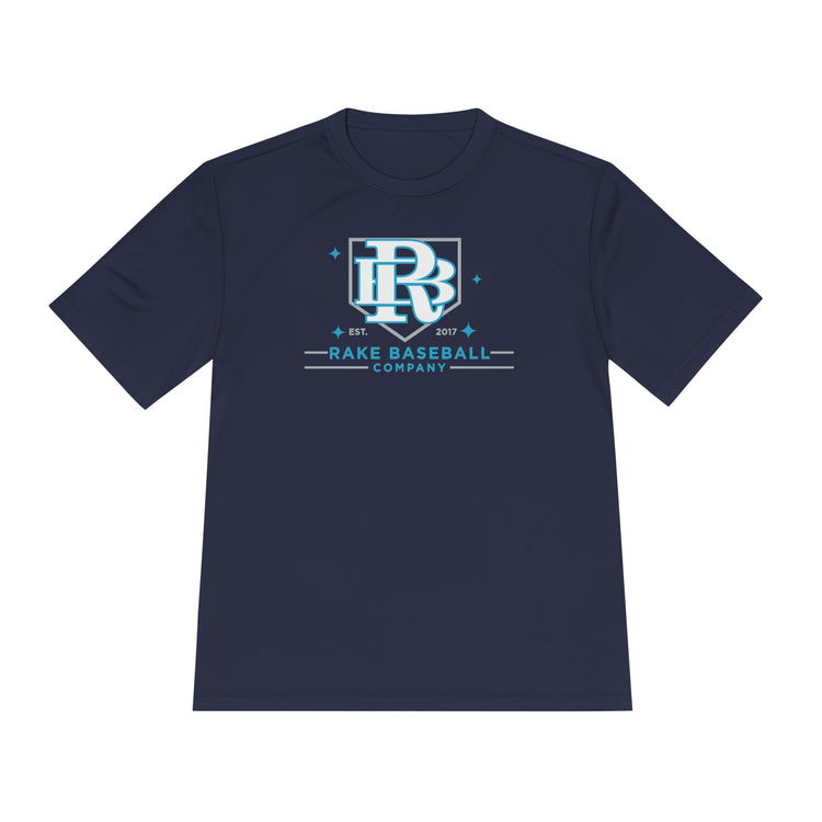 Rake Baseball Homeplate Tee Dry Fit Tee - Rake Baseball Company - RAKE BASEBALL | BASEBALL T-SHIRT | BASEBALL CLOTHING | GOOD VIBES ONLY