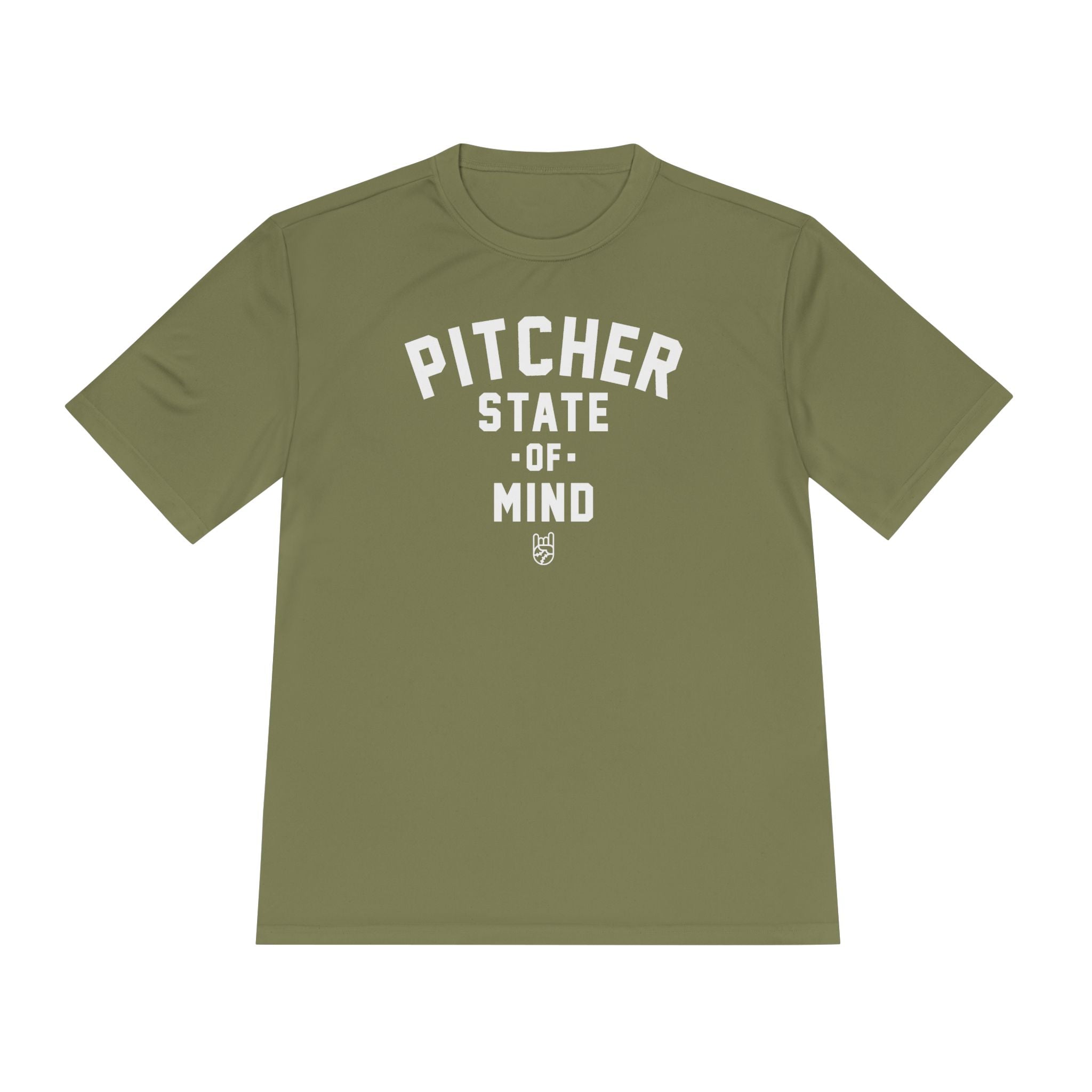 Pitcher State Of Mind Dry Fit Tee - Rake Baseball Company - RAKE BASEBALL | BASEBALL T-SHIRT | BASEBALL CLOTHING | GOOD VIBES ONLY