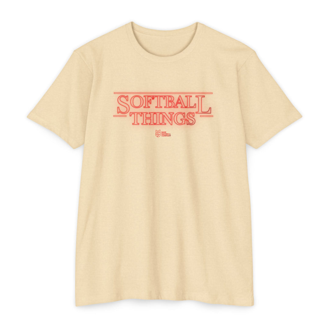 Softball Things Tee - Rake Baseball Company - RAKE BASEBALL | BASEBALL T-SHIRT | BASEBALL CLOTHING | GOOD VIBES ONLY