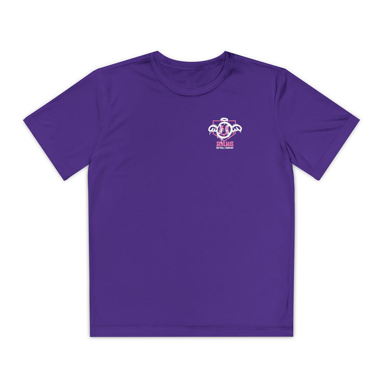 Kids She Angel Drip Softball Dry Fit Tee - Rake Baseball Company - RAKE BASEBALL | BASEBALL T-SHIRT | BASEBALL CLOTHING | GOOD VIBES ONLY
