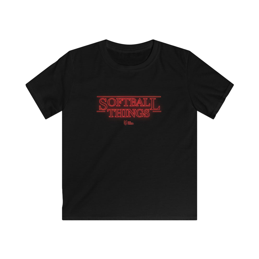 Kids Softball Things Tee - Rake Baseball Company - RAKE BASEBALL | BASEBALL T-SHIRT | BASEBALL CLOTHING | GOOD VIBES ONLY