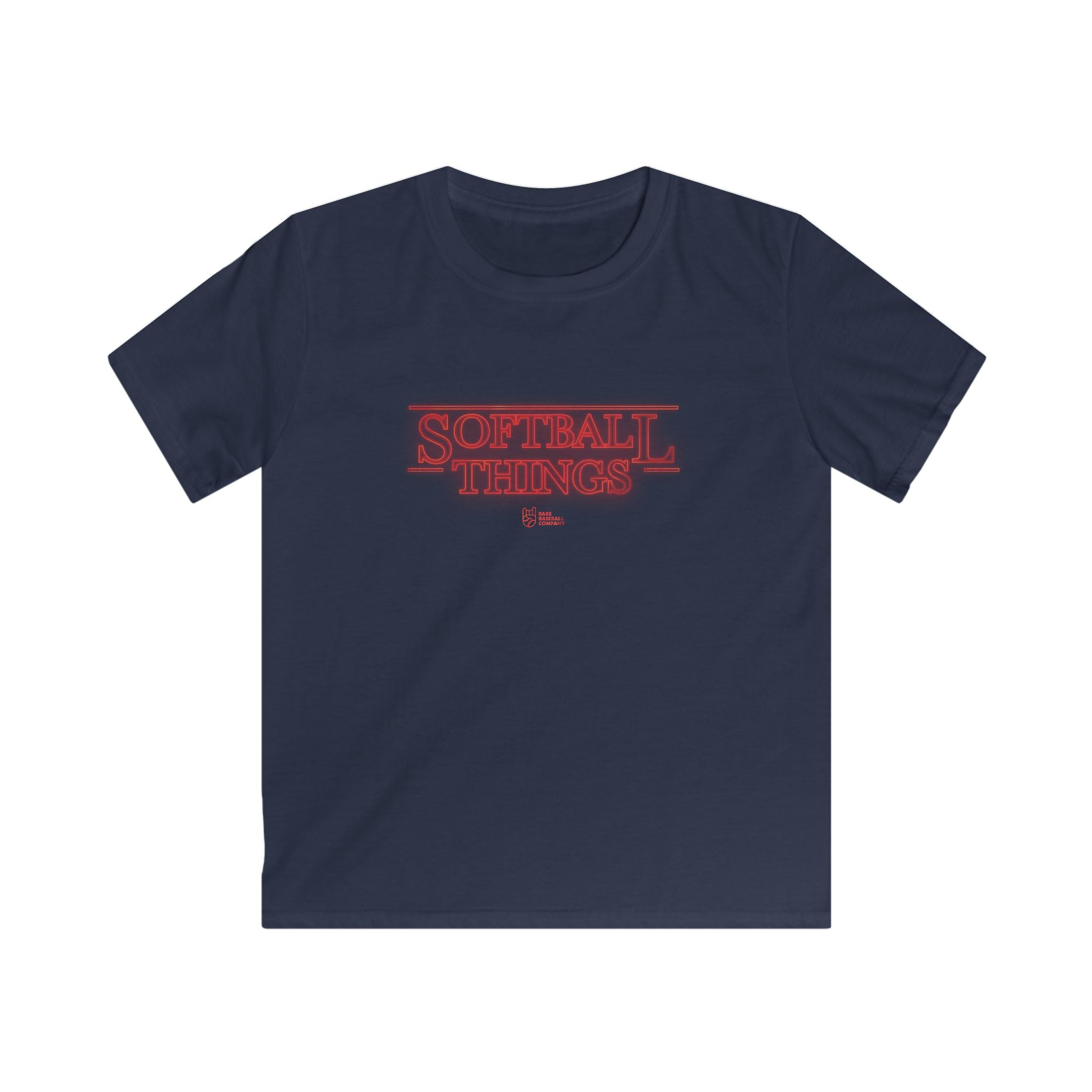 Kids Softball Things Tee - Rake Baseball Company - RAKE BASEBALL | BASEBALL T-SHIRT | BASEBALL CLOTHING | GOOD VIBES ONLY
