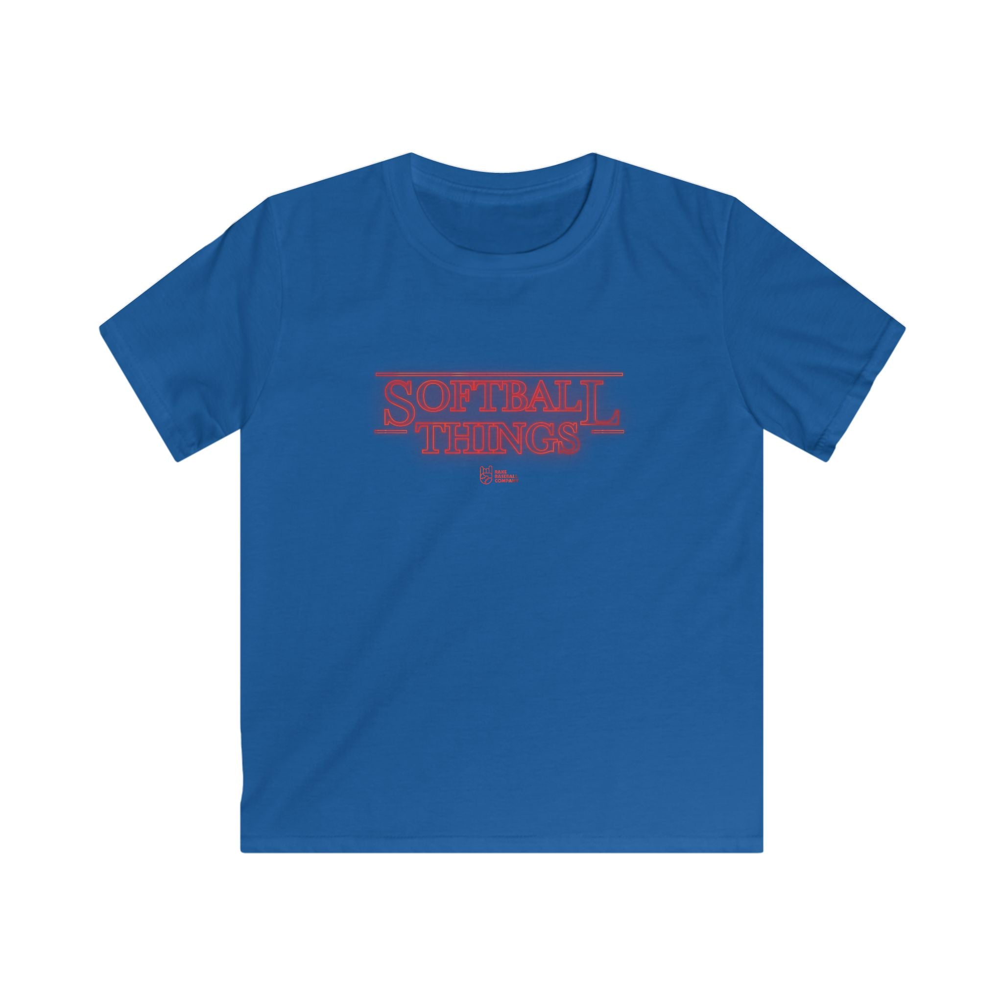 Kids Softball Things Tee - Rake Baseball Company - RAKE BASEBALL | BASEBALL T-SHIRT | BASEBALL CLOTHING | GOOD VIBES ONLY