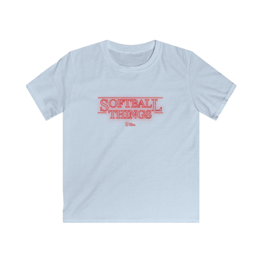 Kids Softball Things Tee - Rake Baseball Company - RAKE BASEBALL | BASEBALL T-SHIRT | BASEBALL CLOTHING | GOOD VIBES ONLY