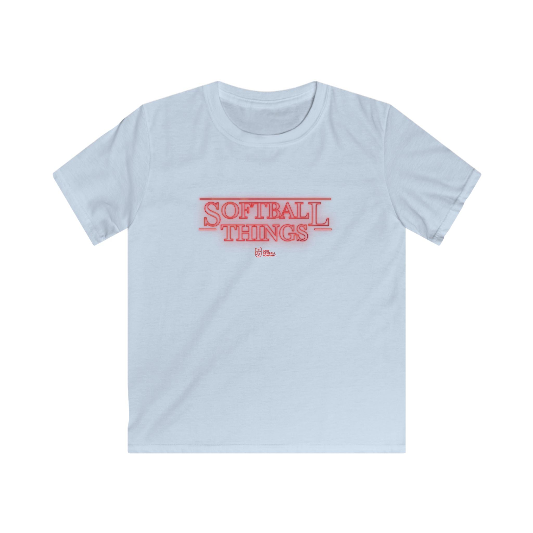 Kids Softball Things Tee - Rake Baseball Company - RAKE BASEBALL | BASEBALL T-SHIRT | BASEBALL CLOTHING | GOOD VIBES ONLY
