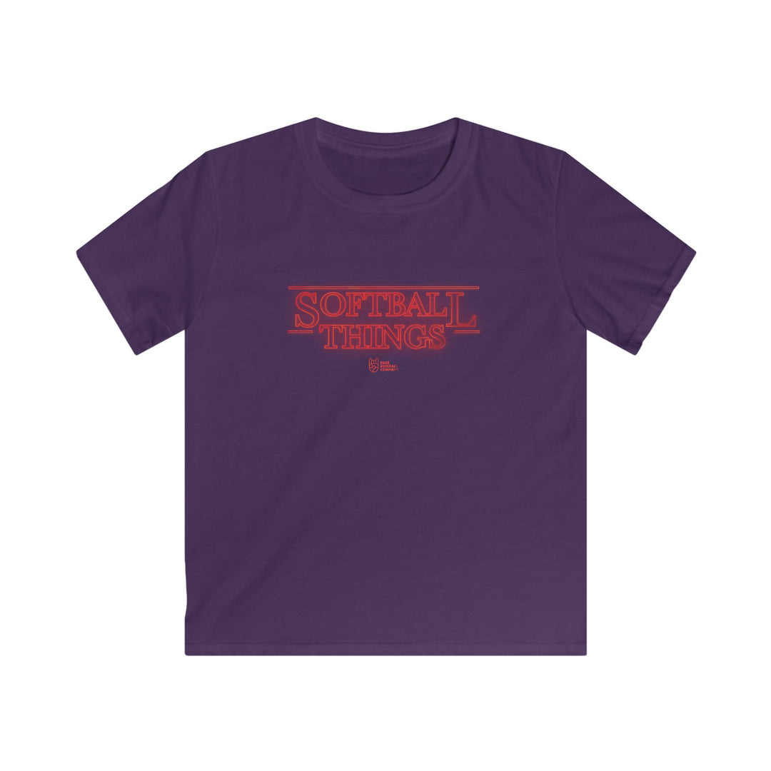Kids Softball Things Tee - Rake Baseball Company - RAKE BASEBALL | BASEBALL T-SHIRT | BASEBALL CLOTHING | GOOD VIBES ONLY