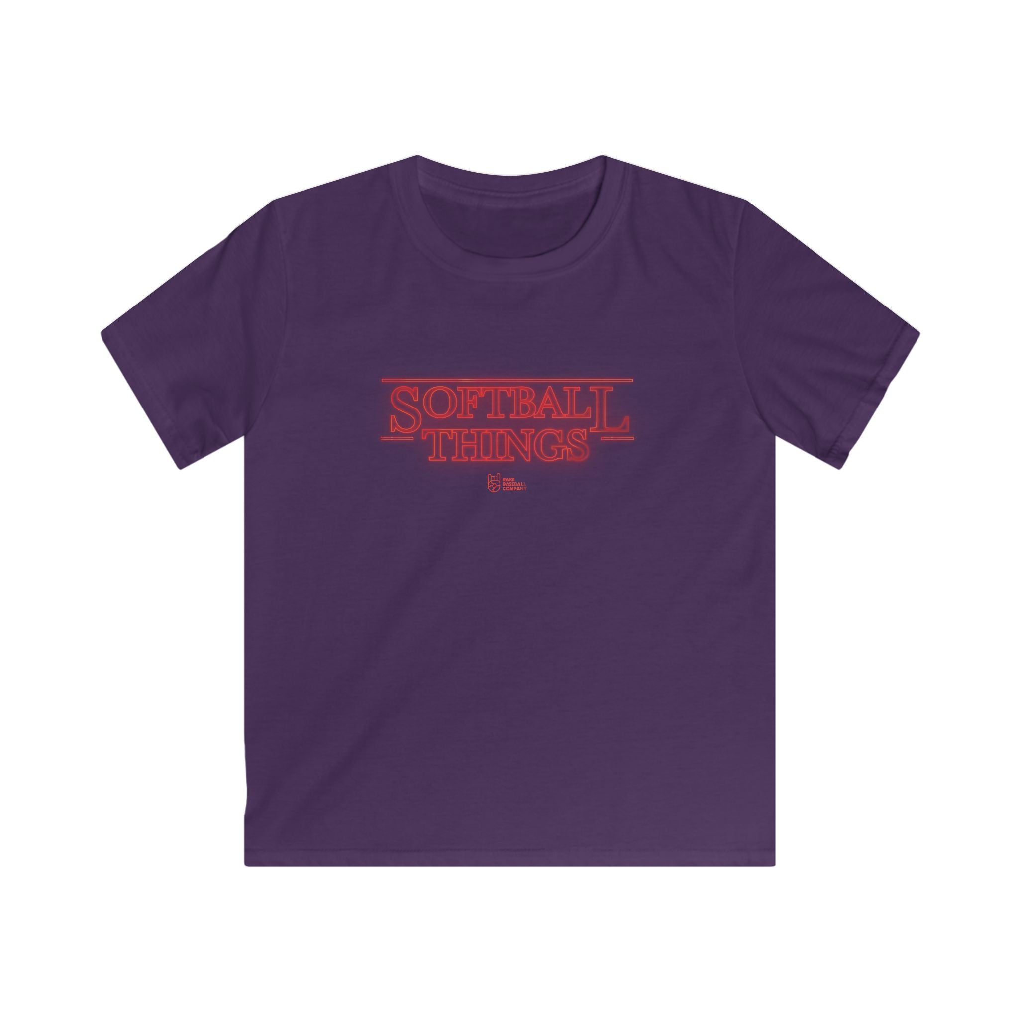 Kids Softball Things Tee - Rake Baseball Company - RAKE BASEBALL | BASEBALL T-SHIRT | BASEBALL CLOTHING | GOOD VIBES ONLY