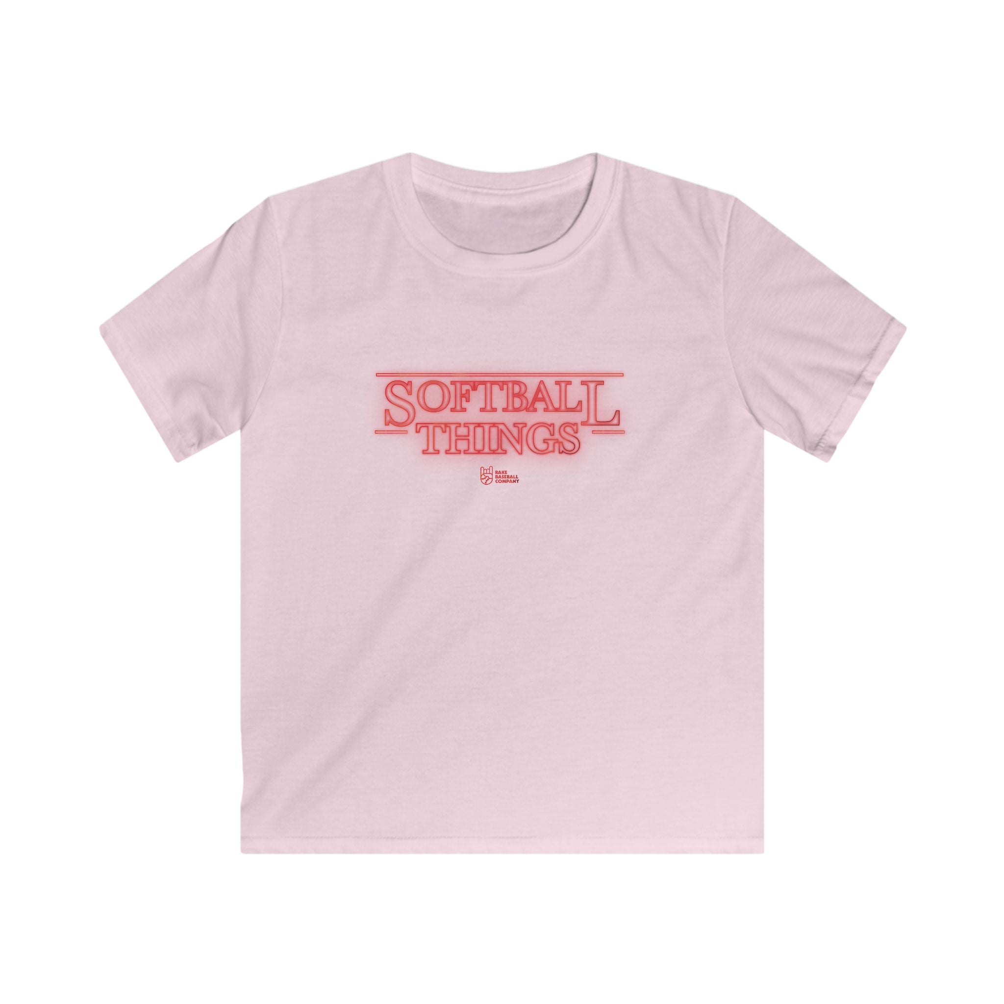 Kids Softball Things Tee - Rake Baseball Company - RAKE BASEBALL | BASEBALL T-SHIRT | BASEBALL CLOTHING | GOOD VIBES ONLY