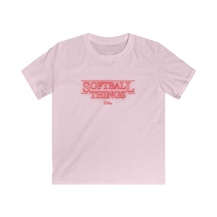 Kids Softball Things Tee - Rake Baseball Company - RAKE BASEBALL | BASEBALL T-SHIRT | BASEBALL CLOTHING | GOOD VIBES ONLY