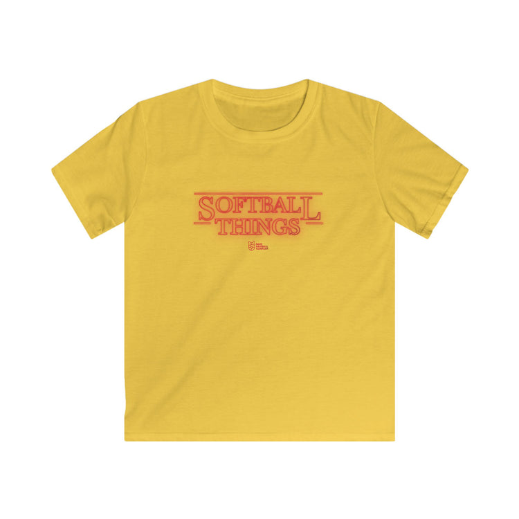 Kids Softball Things Tee - Rake Baseball Company - RAKE BASEBALL | BASEBALL T-SHIRT | BASEBALL CLOTHING | GOOD VIBES ONLY