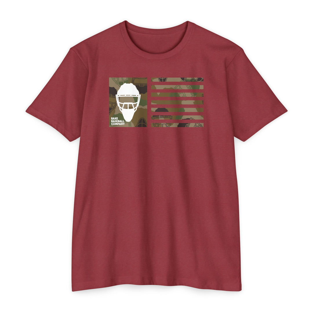 Camo Hockey Mask Flag Tee