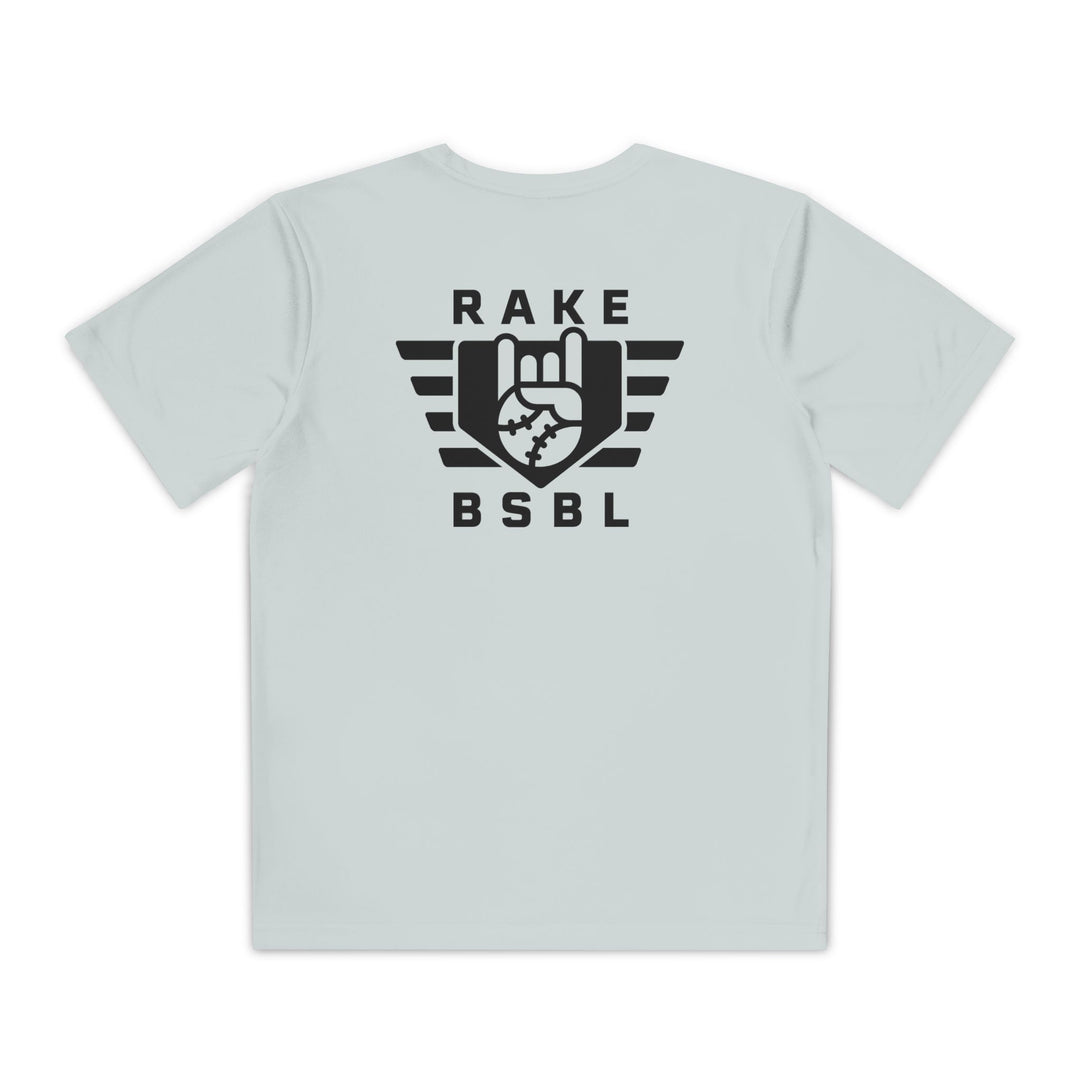Kids Rake Flag Dry Fit Tee - Rake Baseball Company - RAKE BASEBALL | BASEBALL T-SHIRT | BASEBALL CLOTHING | GOOD VIBES ONLY
