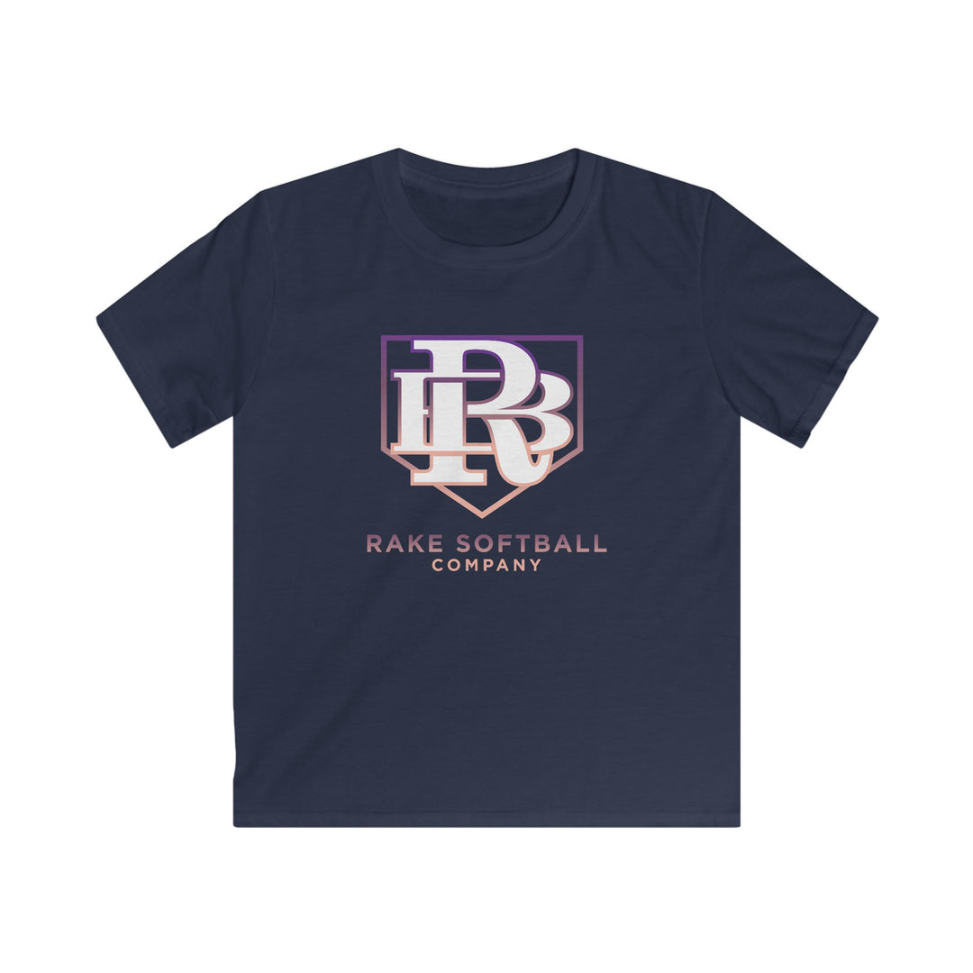 Kids RB Homeplate Softball Tee - Rake Baseball Company - RAKE BASEBALL | BASEBALL T-SHIRT | BASEBALL CLOTHING | GOOD VIBES ONLY