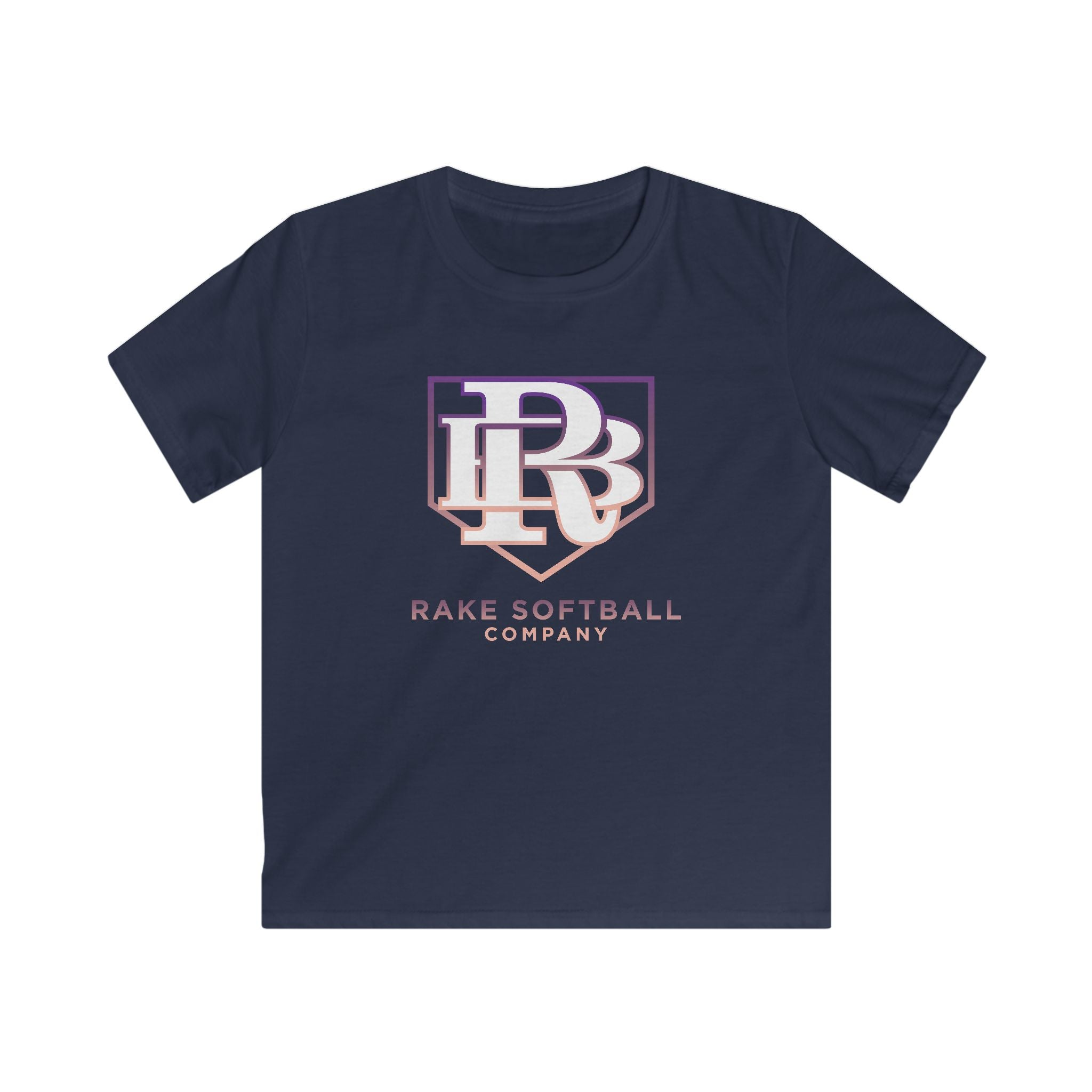 Kids RB Homeplate Softball Tee - Rake Baseball Company - RAKE BASEBALL | BASEBALL T-SHIRT | BASEBALL CLOTHING | GOOD VIBES ONLY