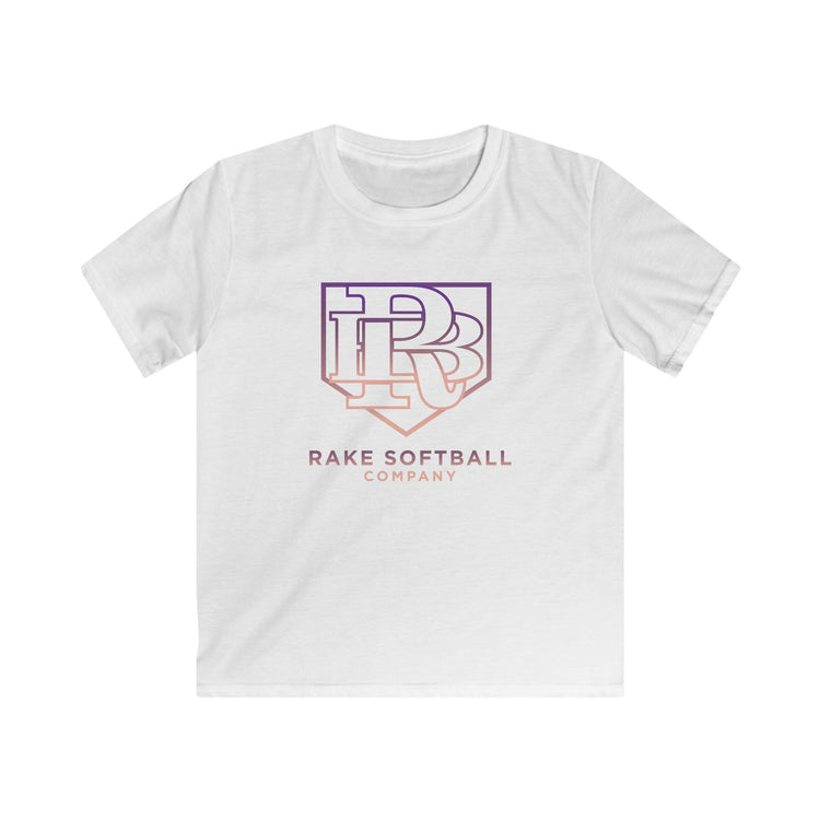Kids RB Homeplate Softball Tee - Rake Baseball Company - RAKE BASEBALL | BASEBALL T-SHIRT | BASEBALL CLOTHING | GOOD VIBES ONLY