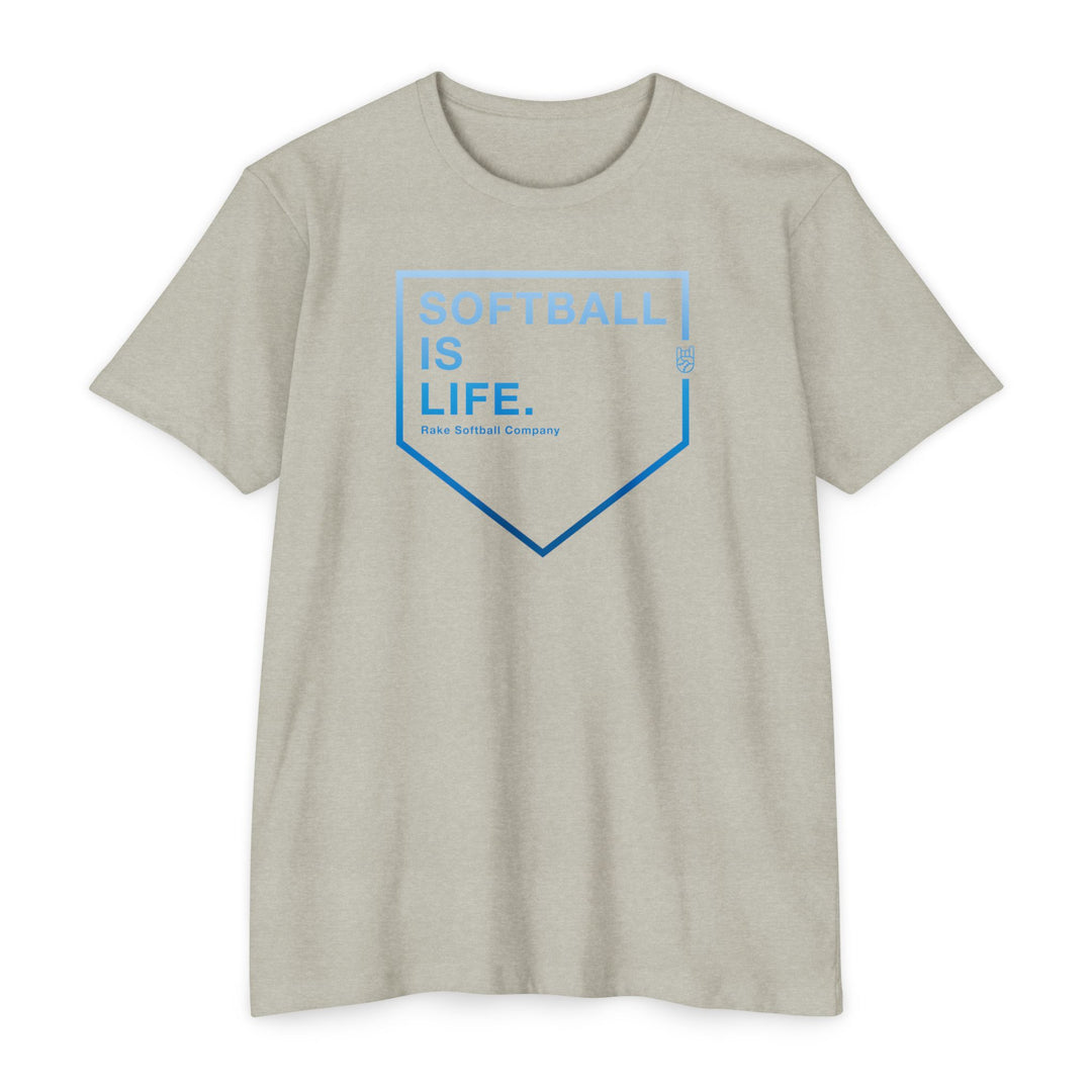 Softball Is Life Tee - Rake Baseball Company - RAKE BASEBALL | BASEBALL T-SHIRT | BASEBALL CLOTHING | GOOD VIBES ONLY