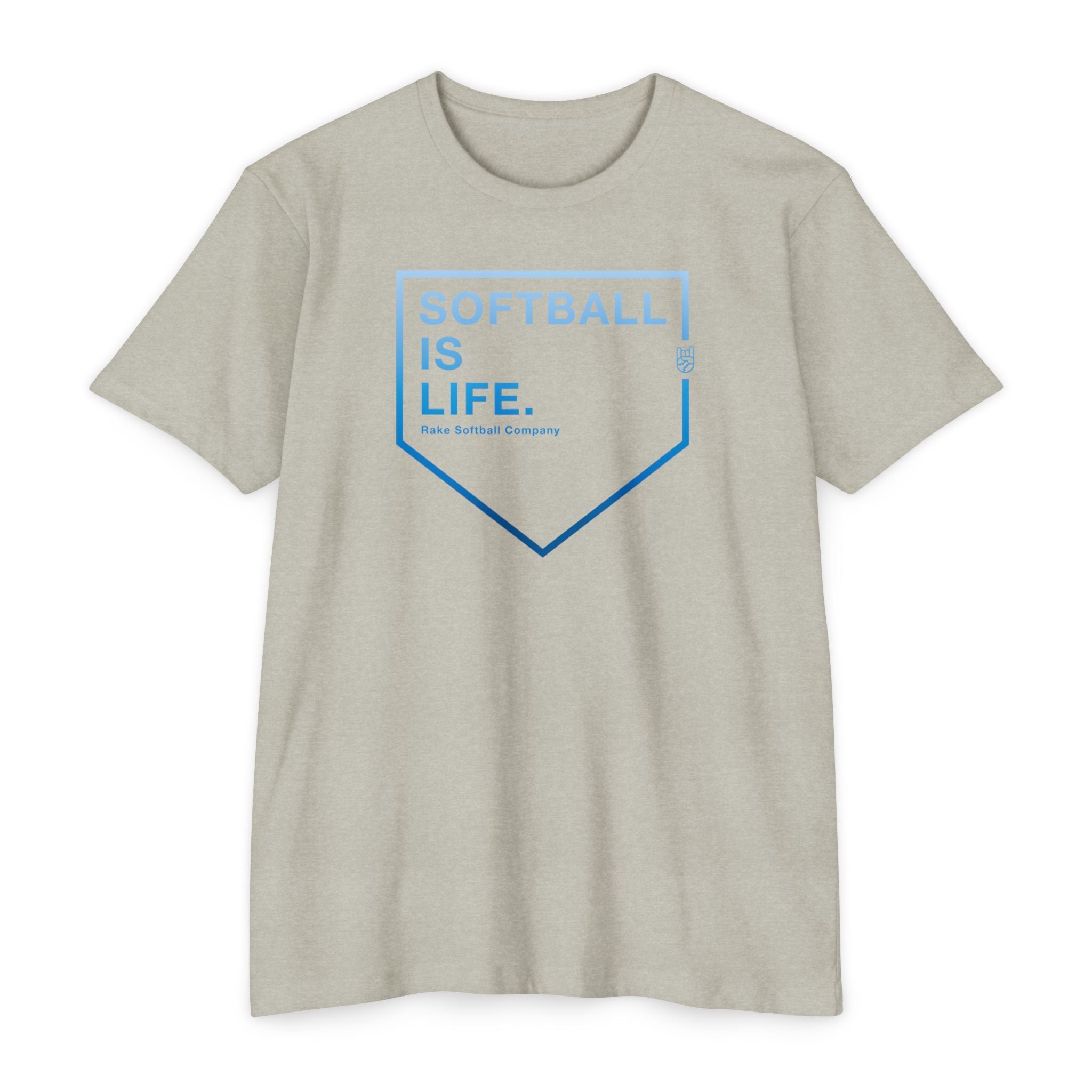 Softball Is Life Tee - Rake Baseball Company - RAKE BASEBALL | BASEBALL T-SHIRT | BASEBALL CLOTHING | GOOD VIBES ONLY