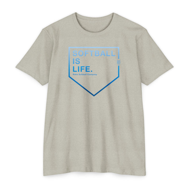 Softball Is Life Tee - Rake Baseball Company - RAKE BASEBALL | BASEBALL T-SHIRT | BASEBALL CLOTHING | GOOD VIBES ONLY