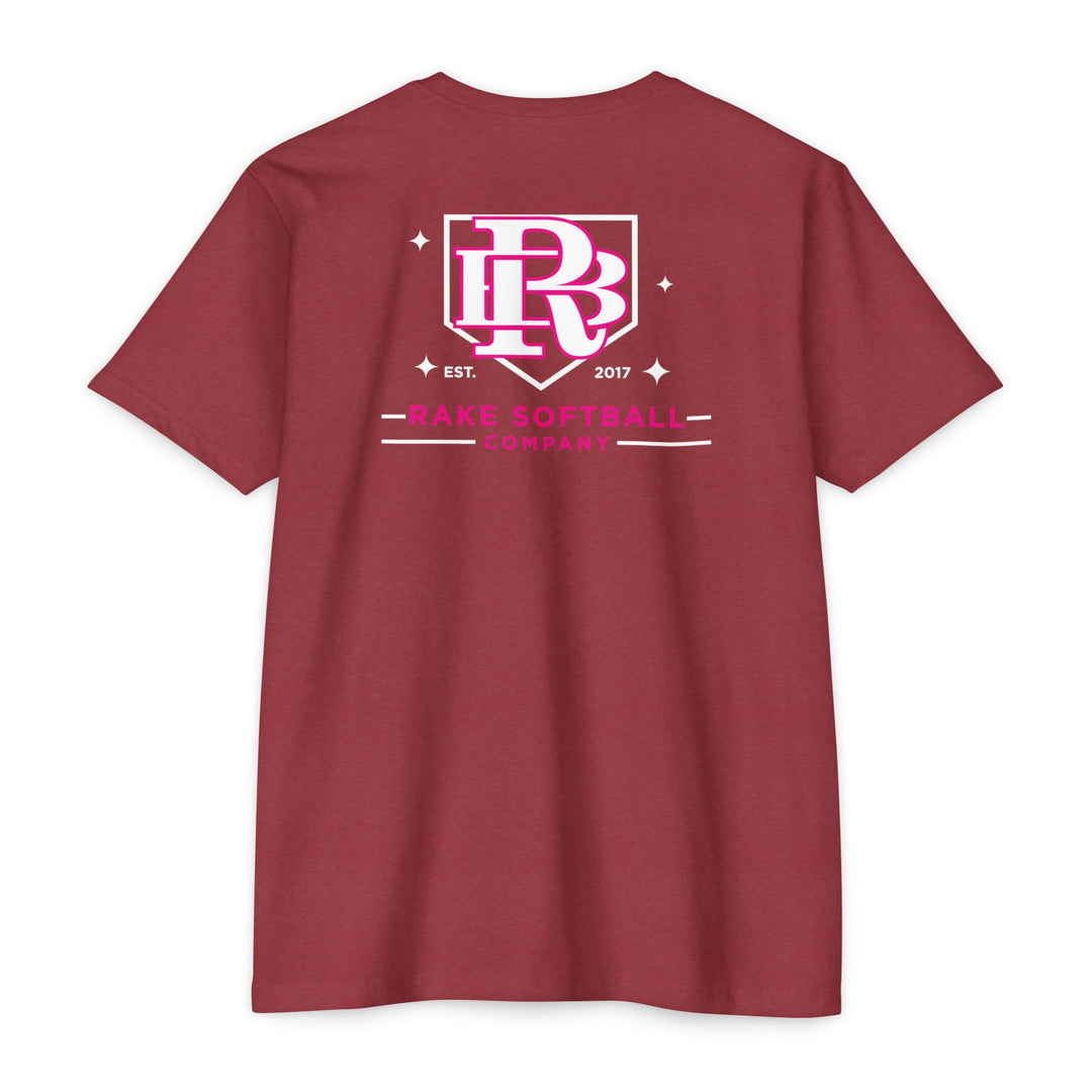 RB Homeplate Softball Tee - Rake Baseball Company - RAKE BASEBALL | BASEBALL T-SHIRT | BASEBALL CLOTHING | GOOD VIBES ONLY