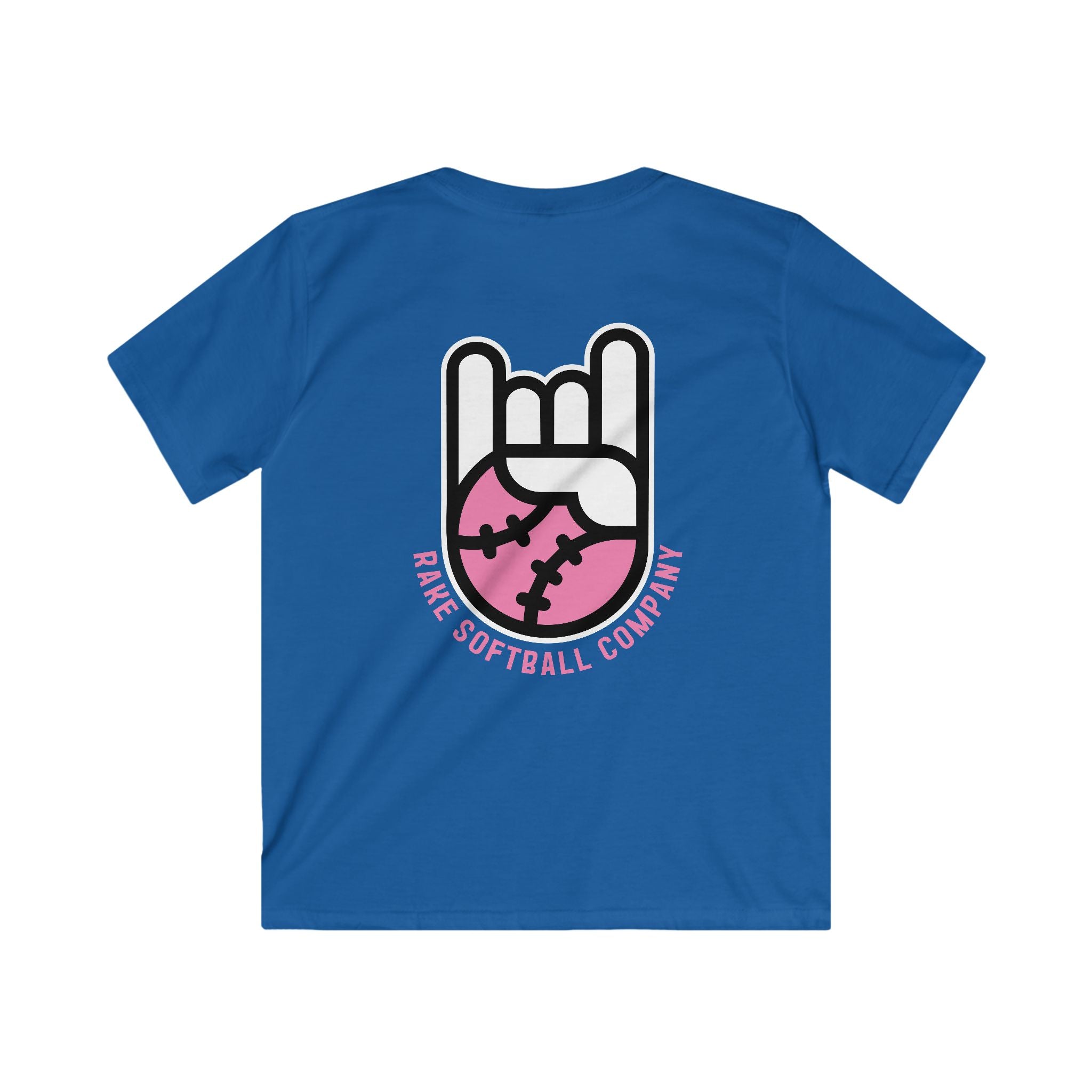 Kids Rake Softball Company Tee - Rake Baseball Company - RAKE BASEBALL | BASEBALL T-SHIRT | BASEBALL CLOTHING | GOOD VIBES ONLY