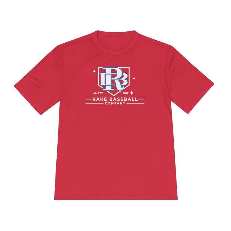 Rake Baseball Homeplate Tee Dry Fit Tee - Rake Baseball Company - RAKE BASEBALL | BASEBALL T-SHIRT | BASEBALL CLOTHING | GOOD VIBES ONLY