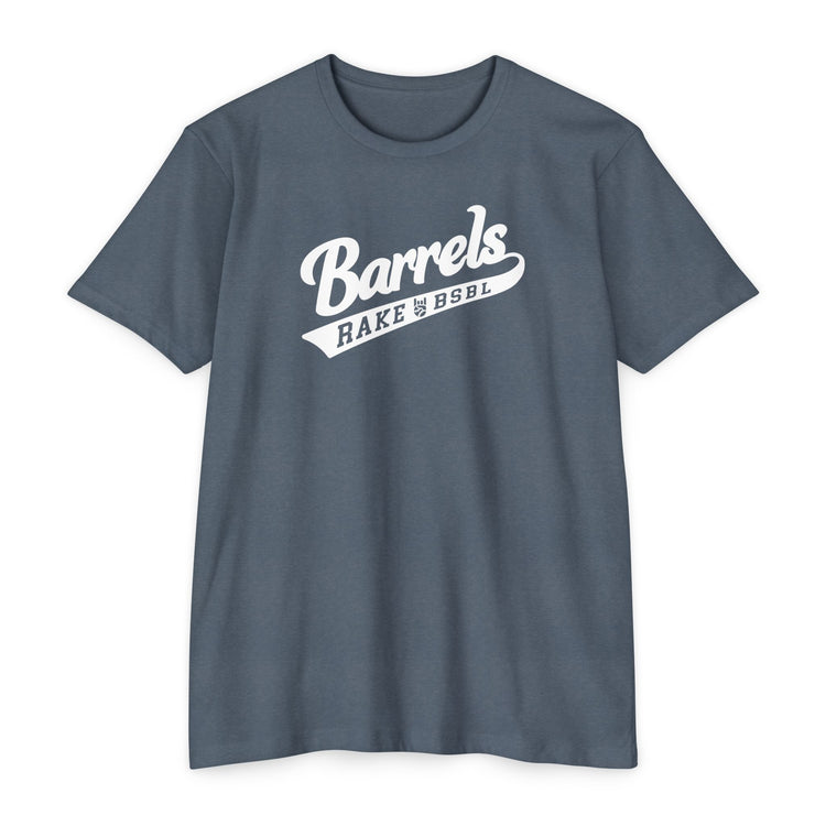 Barrels Tee - Rake Baseball Company - RAKE BASEBALL | BASEBALL T-SHIRT | BASEBALL CLOTHING | GOOD VIBES ONLY
