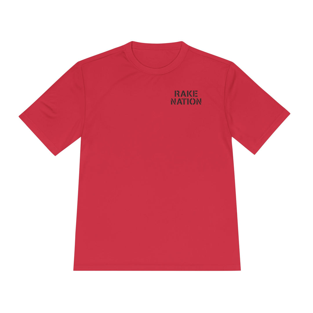 Rake Nation Dry Fit Tee - Rake Baseball Company - RAKE BASEBALL | BASEBALL T-SHIRT | BASEBALL CLOTHING | GOOD VIBES ONLY