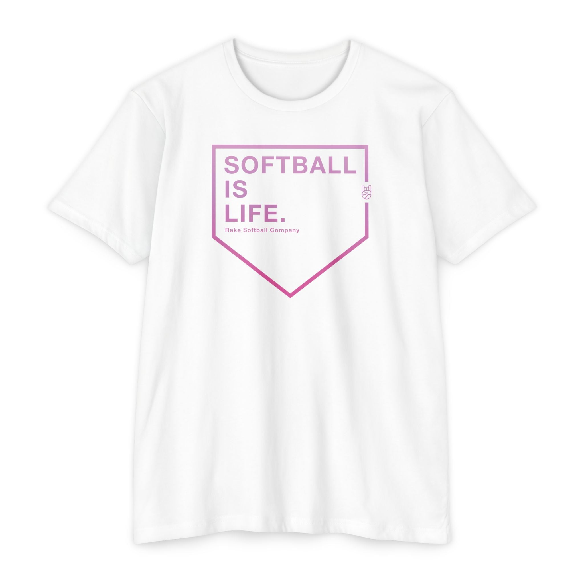 Softball Is Life Tee - Rake Baseball Company - RAKE BASEBALL | BASEBALL T-SHIRT | BASEBALL CLOTHING | GOOD VIBES ONLY