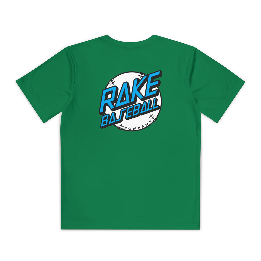 Kids Rake Dot Dry Fit Tee - Rake Baseball Company - RAKE BASEBALL | BASEBALL T-SHIRT | BASEBALL CLOTHING | GOOD VIBES ONLY
