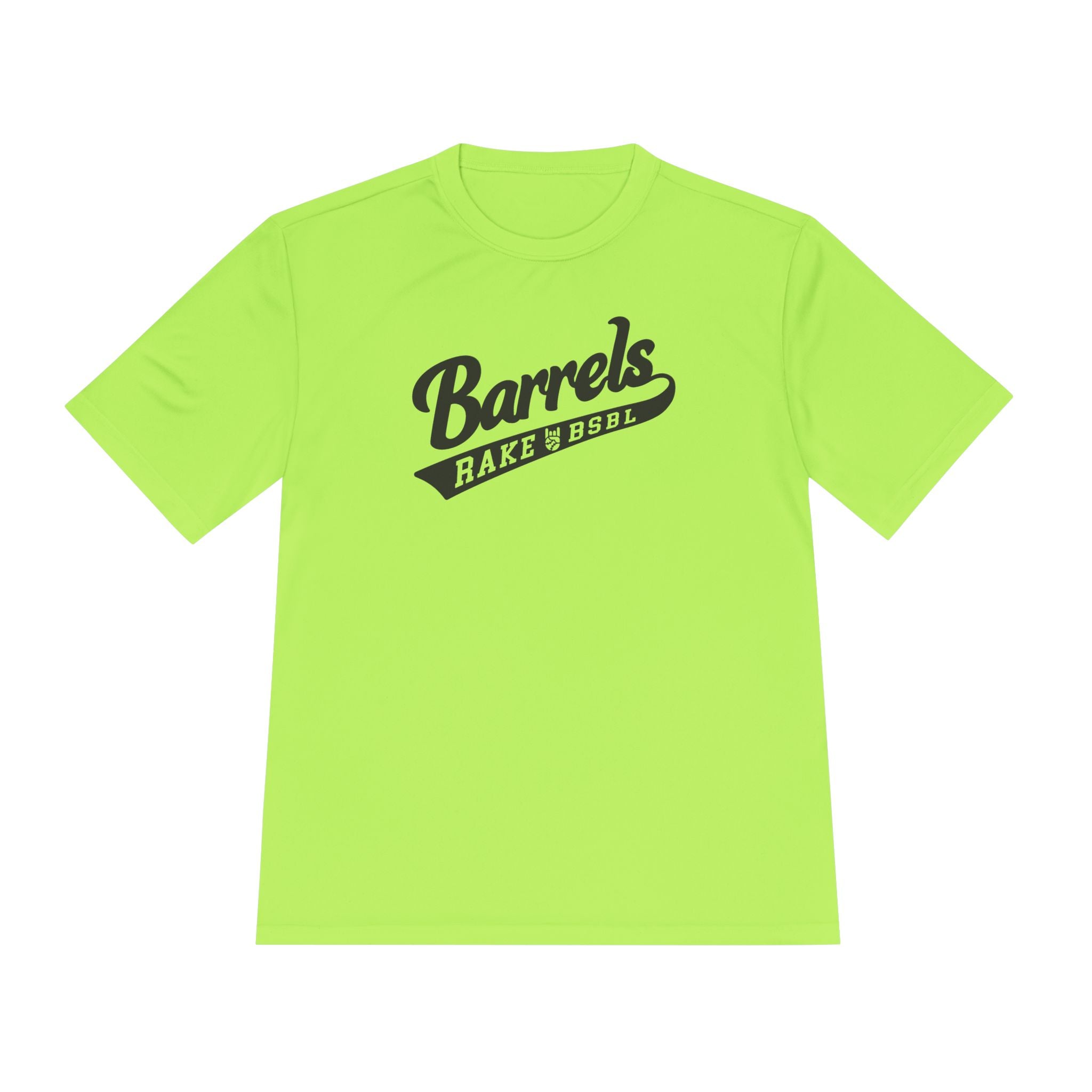 Barrels Dry Fit Tee - Rake Baseball Company - RAKE BASEBALL | BASEBALL T-SHIRT | BASEBALL CLOTHING | GOOD VIBES ONLY