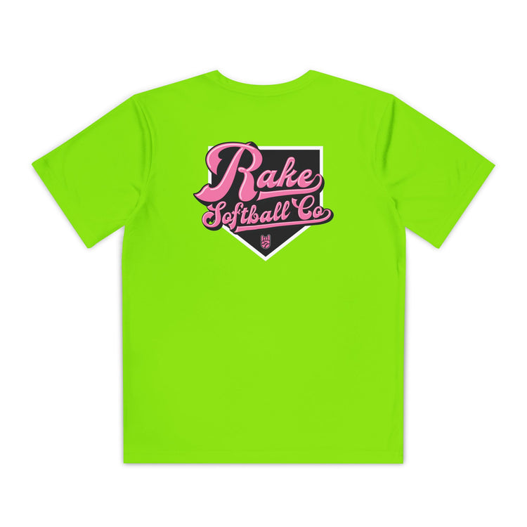 Kids Rake Softball Co. Dry Fit Tee - Rake Baseball Company - RAKE BASEBALL | BASEBALL T-SHIRT | BASEBALL CLOTHING | GOOD VIBES ONLY