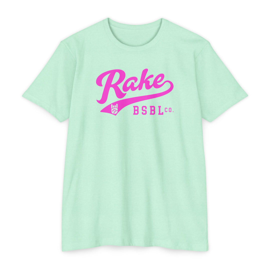 Rake Pink Script Tee