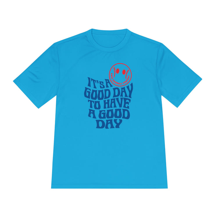 It's A Good Day Dry Fit Tee - Rake Baseball Company - RAKE BASEBALL | BASEBALL T-SHIRT | BASEBALL CLOTHING | GOOD VIBES ONLY
