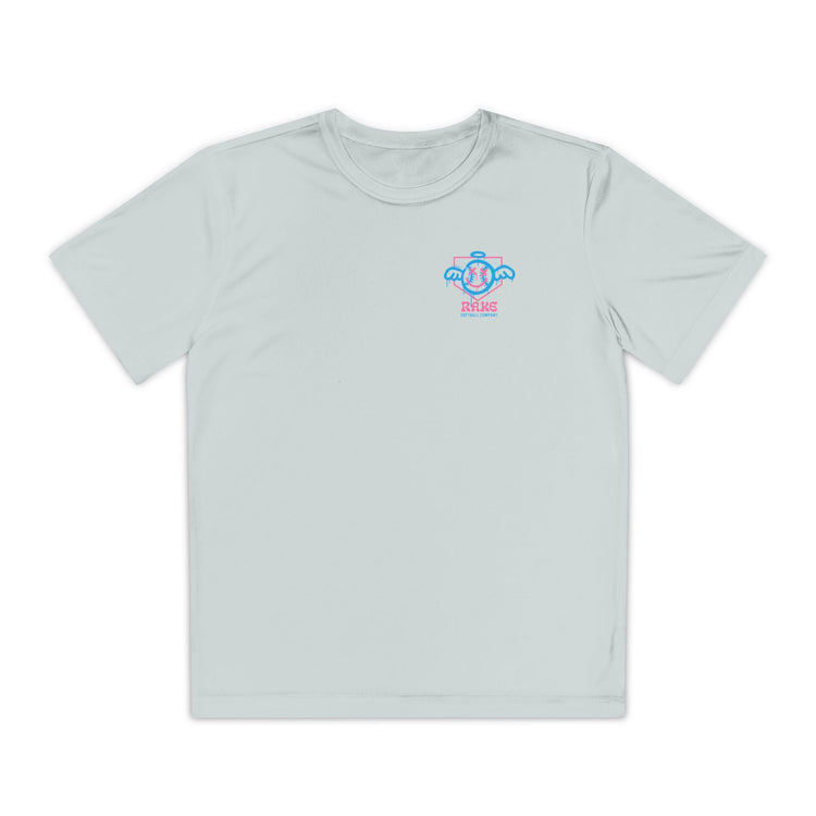 Kids She Angel Drip Softball Dry Fit Tee - Rake Baseball Company - RAKE BASEBALL | BASEBALL T-SHIRT | BASEBALL CLOTHING | GOOD VIBES ONLY