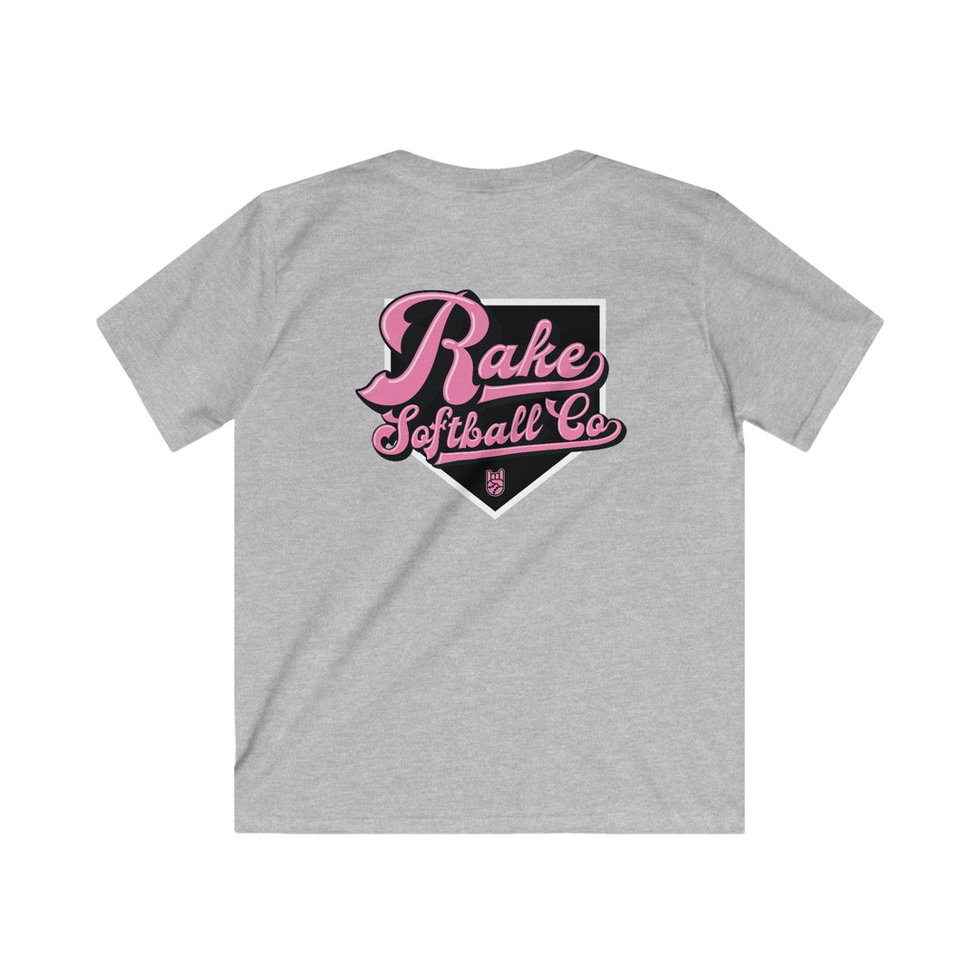 Kids Rake Softball Co. Tee - Rake Baseball Company - RAKE BASEBALL | BASEBALL T-SHIRT | BASEBALL CLOTHING | GOOD VIBES ONLY
