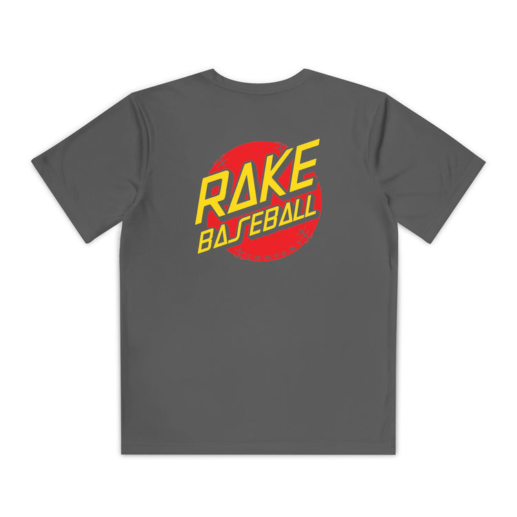 Kids Rake Dot Dry Fit Tee - Rake Baseball Company - RAKE BASEBALL | BASEBALL T-SHIRT | BASEBALL CLOTHING | GOOD VIBES ONLY