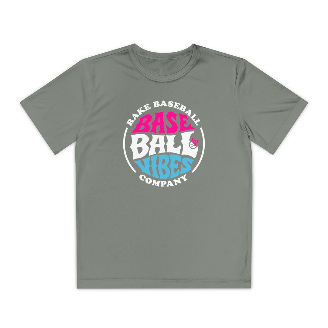 Kids Baseball Vibes Dry Fit Tee