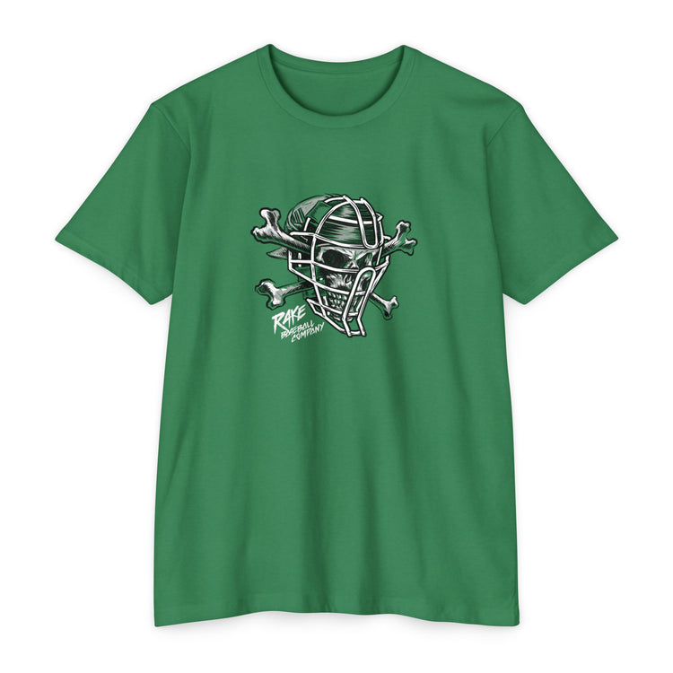 Skull & Bones Catching Tee - Rake Baseball Company - RAKE BASEBALL | BASEBALL T-SHIRT | BASEBALL CLOTHING | GOOD VIBES ONLY