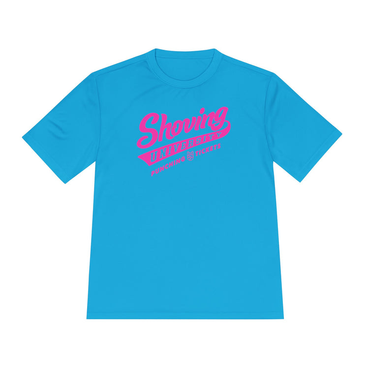 Shoving University Dry Fit Tee - Rake Baseball Company - RAKE BASEBALL | BASEBALL T-SHIRT | BASEBALL CLOTHING | GOOD VIBES ONLY