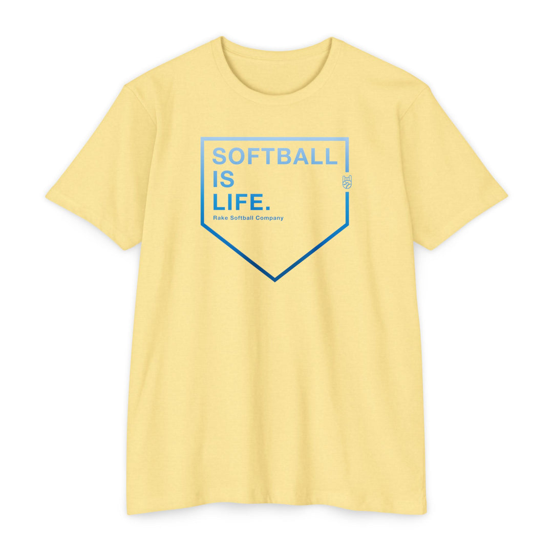 Softball Is Life Tee - Rake Baseball Company - RAKE BASEBALL | BASEBALL T-SHIRT | BASEBALL CLOTHING | GOOD VIBES ONLY