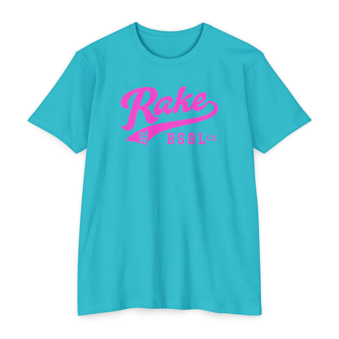 Rake Pink Script Tee